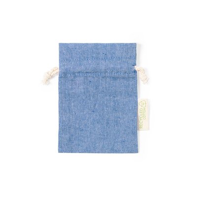 Bolsita Algodón Reciclado 10x14cm Azul