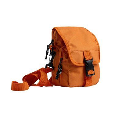 Bolso bandolera con 2 compartimentos y cierre de clip Naranja