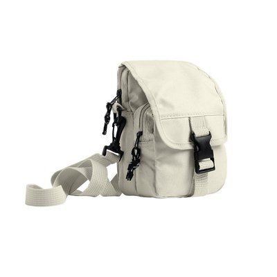 Bolso bandolera con 2 compartimentos y cierre de clip Natural