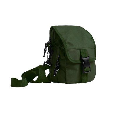 Bolso bandolera con 2 compartimentos y cierre de clip Verde