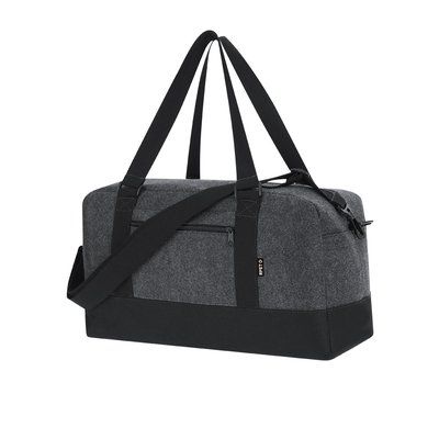 Bolso de fieltro con cremallera y asas