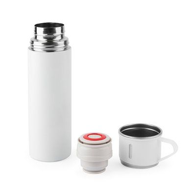 Botella de acero de doble con tapa vaso