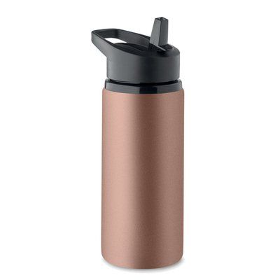 Botella de acero inox con boquilla plegable Cobre