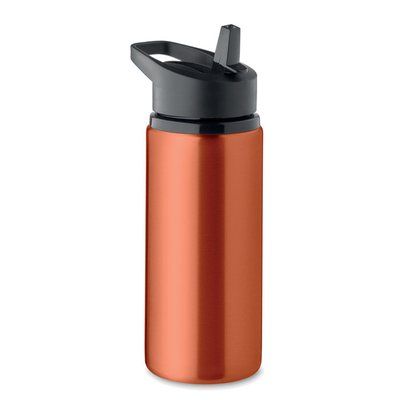 Botella de acero inox con boquilla plegable Naranja