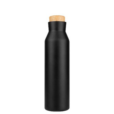 Botella Acero INOX Doble Pared 600ml Negro