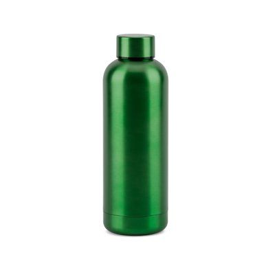 Botella de acero inoxidable 550 mL metalizada Verde