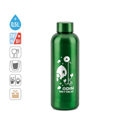 Botella de acero inoxidable 550 mL metalizada