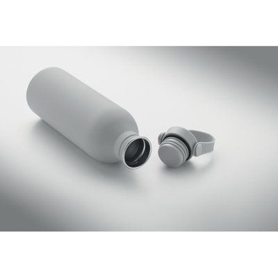 Botella de acero inoxidable acabado caucho 500 ml