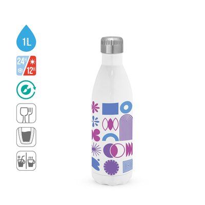 Botella de acero inoxidable para sublimación 1L