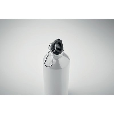 Botella acero reciclado 500 ml con mosquetón