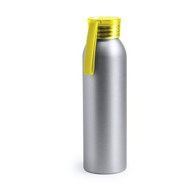 Botella de agua con acabado plateado de aluminio 650 ml Ama