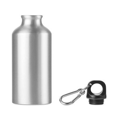 Botella agua deportiva en aluminio Plata