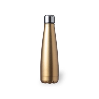 Botella de agua personalizada de acero inox. 630ml acabado mate Oro