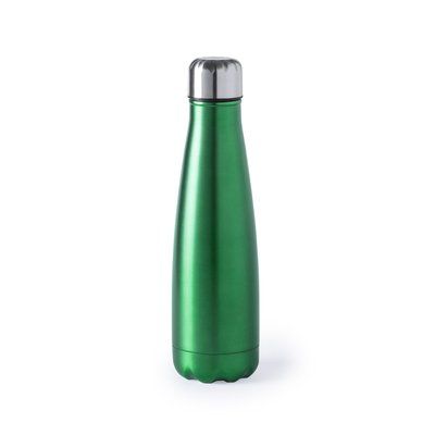 Botella de agua personalizada de acero inox. 630ml acabado mate Verde