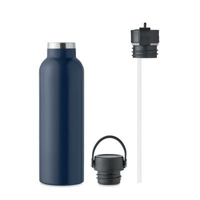 Botella Aislante Inox con 2 Tapones French Marino