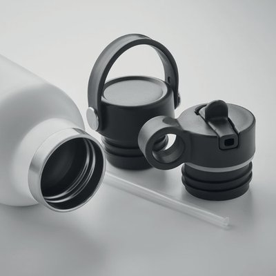 Botella Aislante Inox con 2 Tapones