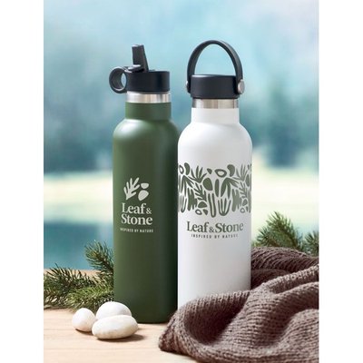 Botella Aislante Inox con 2 Tapones