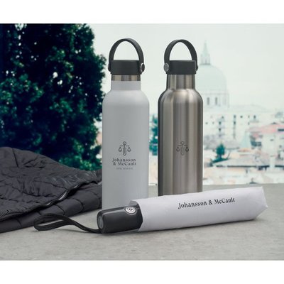Botella Aislante Inox con 2 Tapones