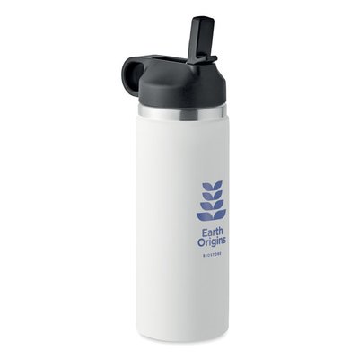 Botella Aislante Inox 500ml con Pajita