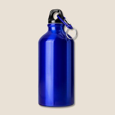Botella aluminio 400 ml con tapón enroscable
