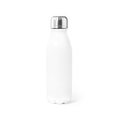 Botella Aluminio 550ml Brillo Blanco