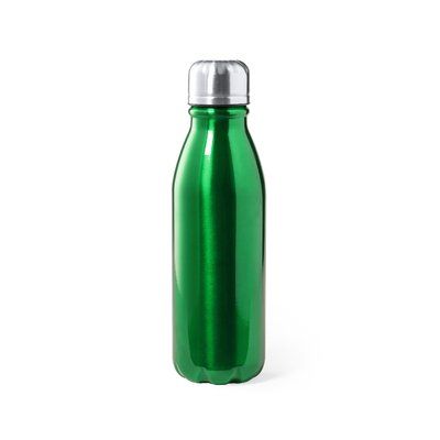 Botella Aluminio 550ml Brillo Verde