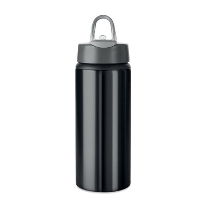 Botella Aluminio 600ml con Pajita