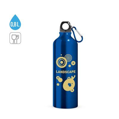 Botella Aluminio 750ml con Mosquetón