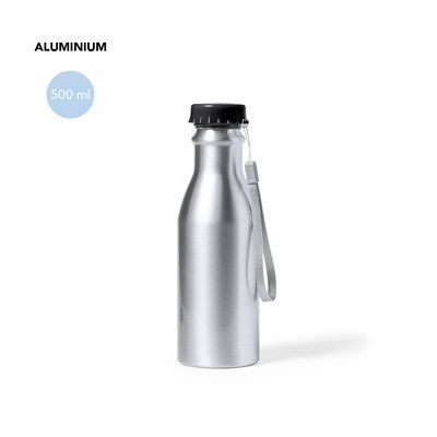 Botella Aluminio Mate con Cinta