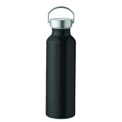 Botella Aluminio Reciclado 500ml Negro
