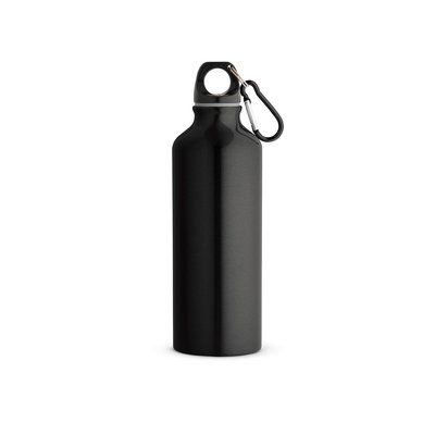 Botella de aluminio reciclado 530 ml Negro