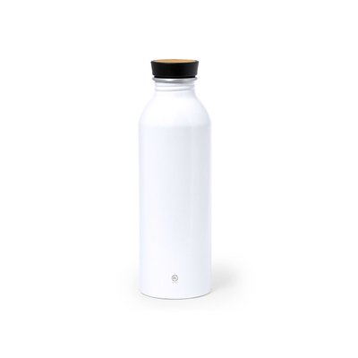 Botella Aluminio Reciclado 550ml Blanco