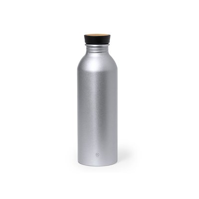 Botella Aluminio Reciclado 550ml Plateado