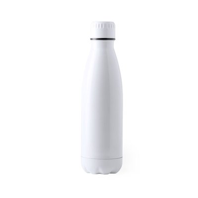 Botella blanca para sublimación en acero inoxidable (700ml) Blanco