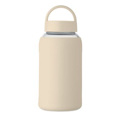 Botella de borosilicato con funda de silicona 600 ml