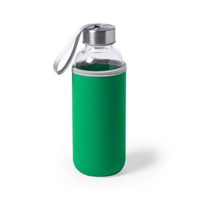 Botella de Cristal 420ml con Funda Neopreno Ver