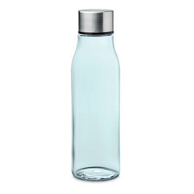 Botella de Cristal 500ml Azul Transparente