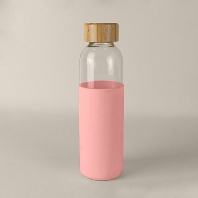 Botella Cristal 500ml Funda Silicona