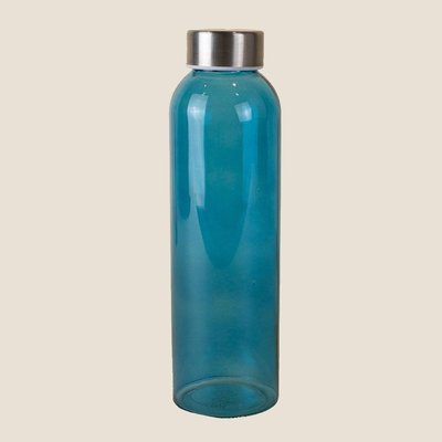 Botella Cristal de Color 500ml Azul