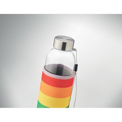 Botella de cristal con funda de neopreno (500 ml)