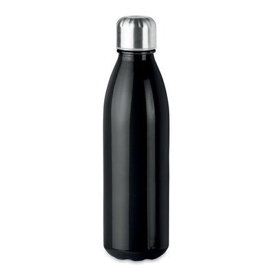 Botella de Cristal en varios Colores 650ml Negro