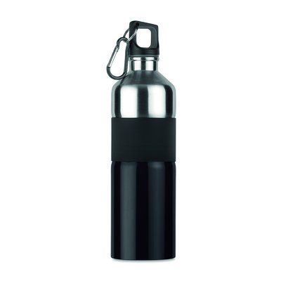 Botella de agua personalizada de acero inox. con agarre (750 ml)