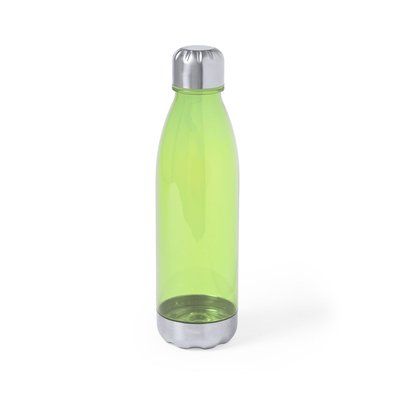 Botella de agua personalizada de plástico de colores (720 ml) Verde