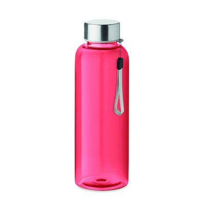 Botella de agua personalizada de tritán sin BPA con correa (500 ml) Rojo