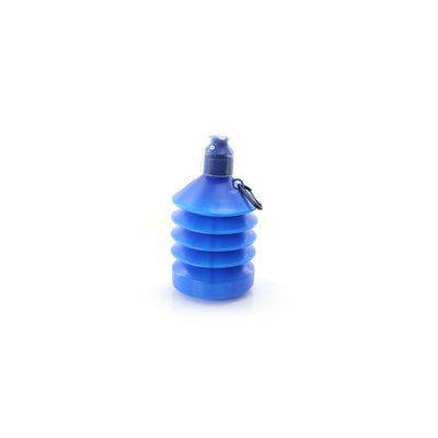 Botella de agua plegable de plástico con mosquetón (580 ml aprox.)