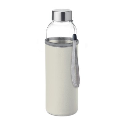 Botella de cristal ideal para publicidad (500 ml) Beige