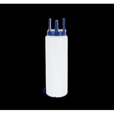 Botella de deporte 1l con tapón higiénico White / Royal Blue