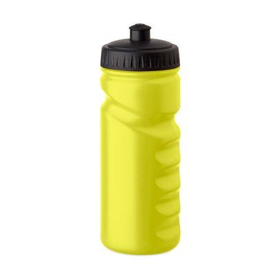 Botella deportiva de plástico duro 500ml Amarillo Fluorescente