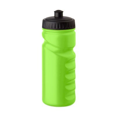 Botella deportiva de plástico duro 500ml Verde Fluorescente