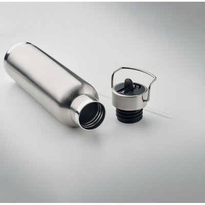 Botella de doble pared 660 ml con pajita